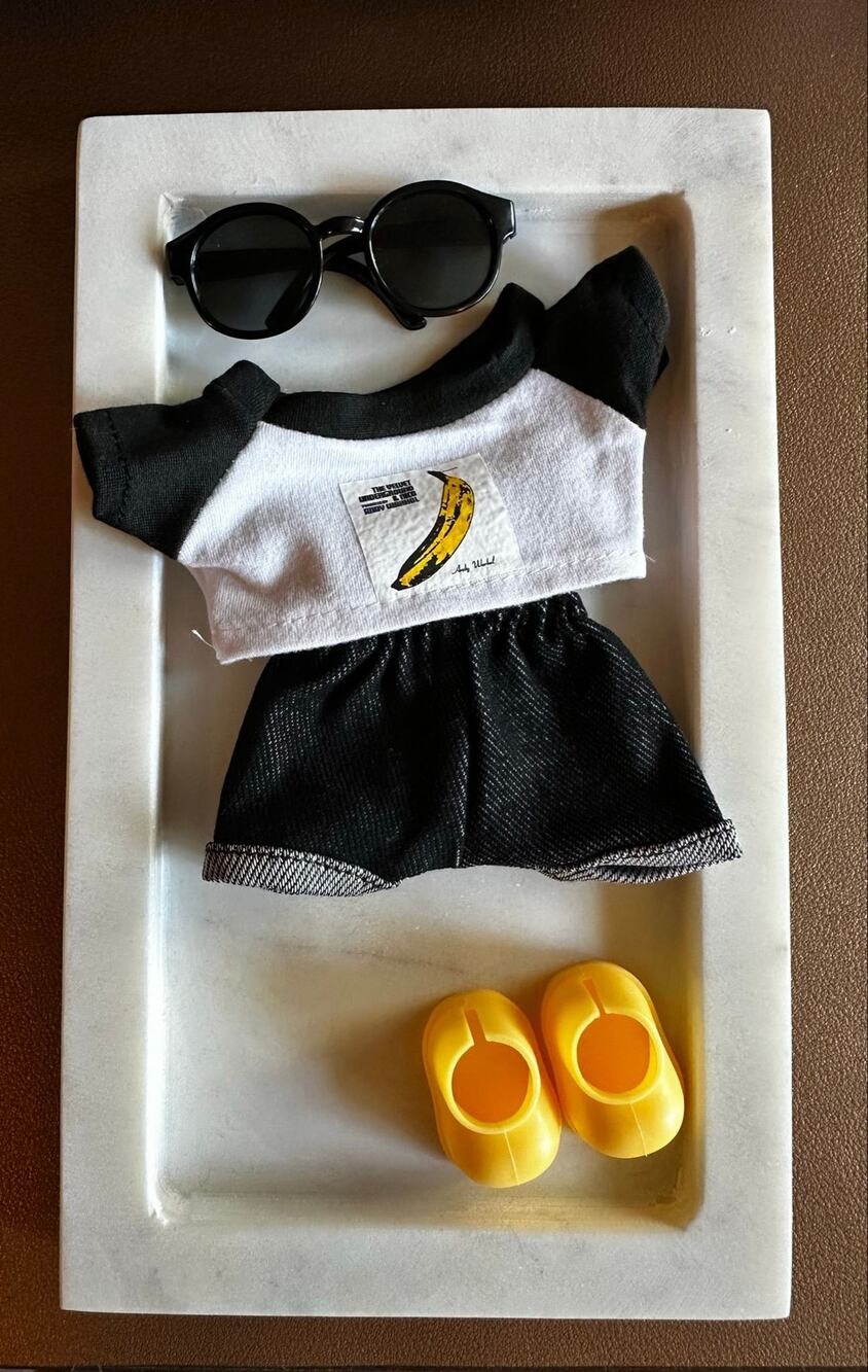 Band T-shirt Banana Set for Labubu